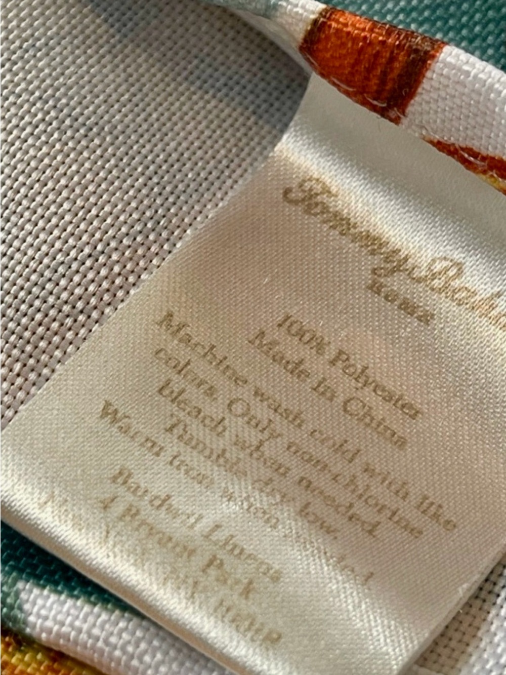 Tommy Bahama “Tortuga” Tropical Botanical Indoor/Outdoor Oblong Tablecloth NWT! - Picture 8 of 8